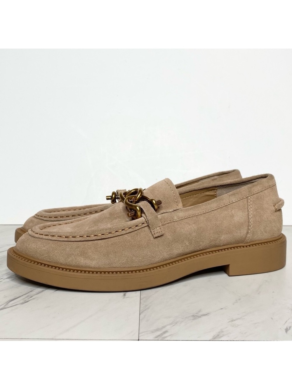 Steve Madden Karmine Tan Suede Loafer 10M